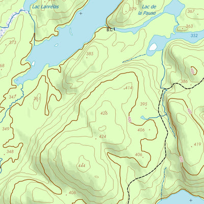 GPS Quebec inc. 031N06 RESERVOIR DOZOIS digital map