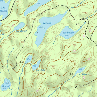 GPS Quebec inc. 031N11 LAC ANWATAN digital map