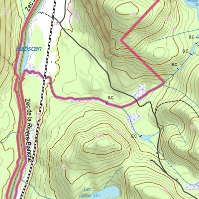 GPS Quebec inc. 031P08 BEAUDET digital map
