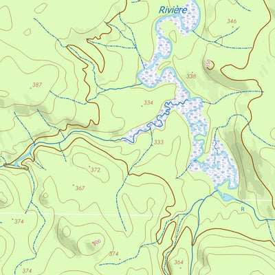 GPS Quebec inc. 032F01 LAC DE LA LIGNE digital map