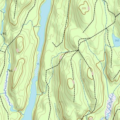 GPS Quebec inc. 032H08 LAC BELLEMARE digital map