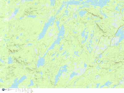GPS Quebec inc. 032J10 LAC REGNAULT digital map