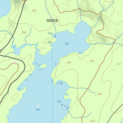 GPS Quebec inc. 032J10 LAC REGNAULT digital map