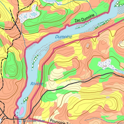 GPS Quebec inc. LAC DU PINCEAU digital map