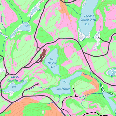 GPS Quebec inc. LAC PORTNEUF digital map