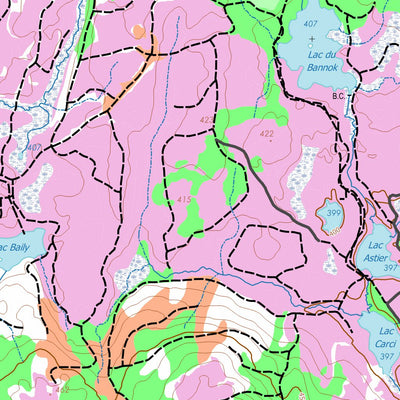GPS Quebec inc. LAC ROHAULT digital map