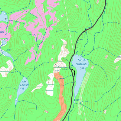 GPS Quebec inc. LAC ROND digital map