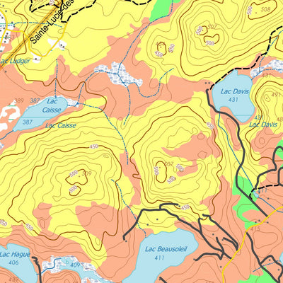 GPS Quebec inc. SAINTE-AGATHE-DES-MONTS digital map
