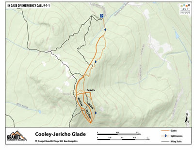 Granite Backcountry Alliance Franconia - Cooley Jericho Glade digital map
