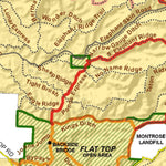 Great Outdoors Adventures Flat Top - Peach Valley Recreation Area Travel Map digital map