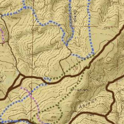 Great Outdoors Adventures Hardscrabble Interim Routes Travel Map digital map