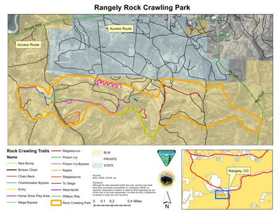Great Outdoors Adventures Rangely Rock Crawling Park digital map