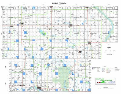 GREAT PLAINS DIRECTORY SERVICE WALL_MAP_BURKE_2018_ ENLARGED digital map