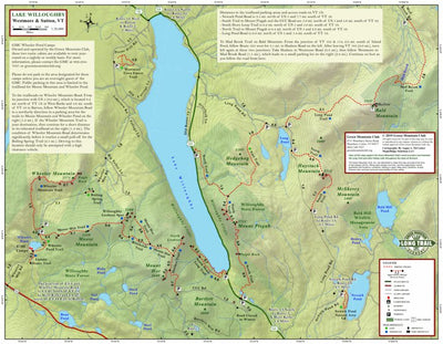 Green Mountain Club Northeast Kingdom Hiking Trail Map 3rd Edition Free bundle