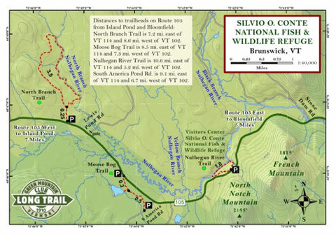 Green Mountain Club Silvio O. Conte National Fish & Wildlife Refuge digital map