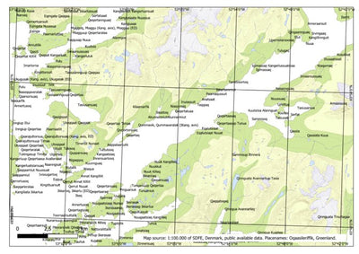 Greenland Institute of Natural Resources Evighedsfjorden #1 digital map
