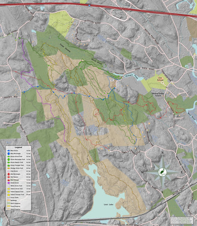 Guilford Land Conservation Trust GLCT Westwoods Trails digital map