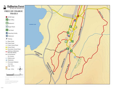 Haliburton Forest and Wild Life Reserve Ltd. HFWR Complimentary Summer Trails digital map