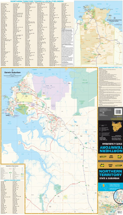 Hardie Grant Explore UBD-Gregory's Darwin Suburban Map - State Map 571 bundle exclusive