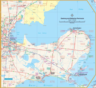 Hardie Grant Explore UBD-Gregory's Geelong and Bellarine Peninsula inset map bundle exclusive