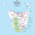 Hardie Grant Explore UBD-Gregory's National parks of Tasmania inset map bundle exclusive