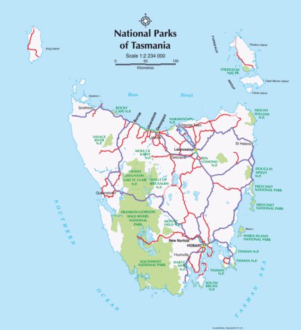 Hardie Grant Explore UBD-Gregory's National parks of Tasmania inset map bundle exclusive