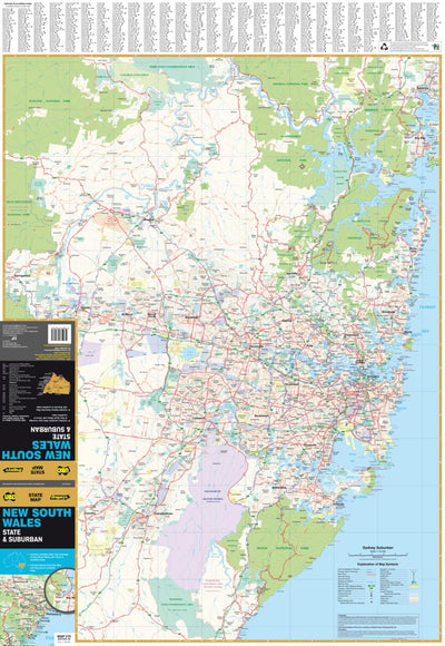 Hardie Grant Explore UBD-Gregory's Sydney Suburban Map - State Map 270 bundle exclusive