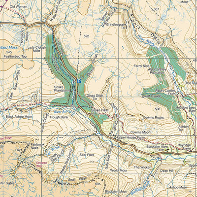 Harvey Maps Dark Peak digital map
