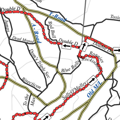 HeavyJ Maps Tzouhalem X-Country Route Map - Heavy-J digital map