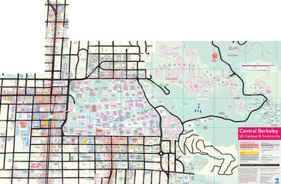 Hedberg Maps, Inc. Central Berkeley, CA digital map