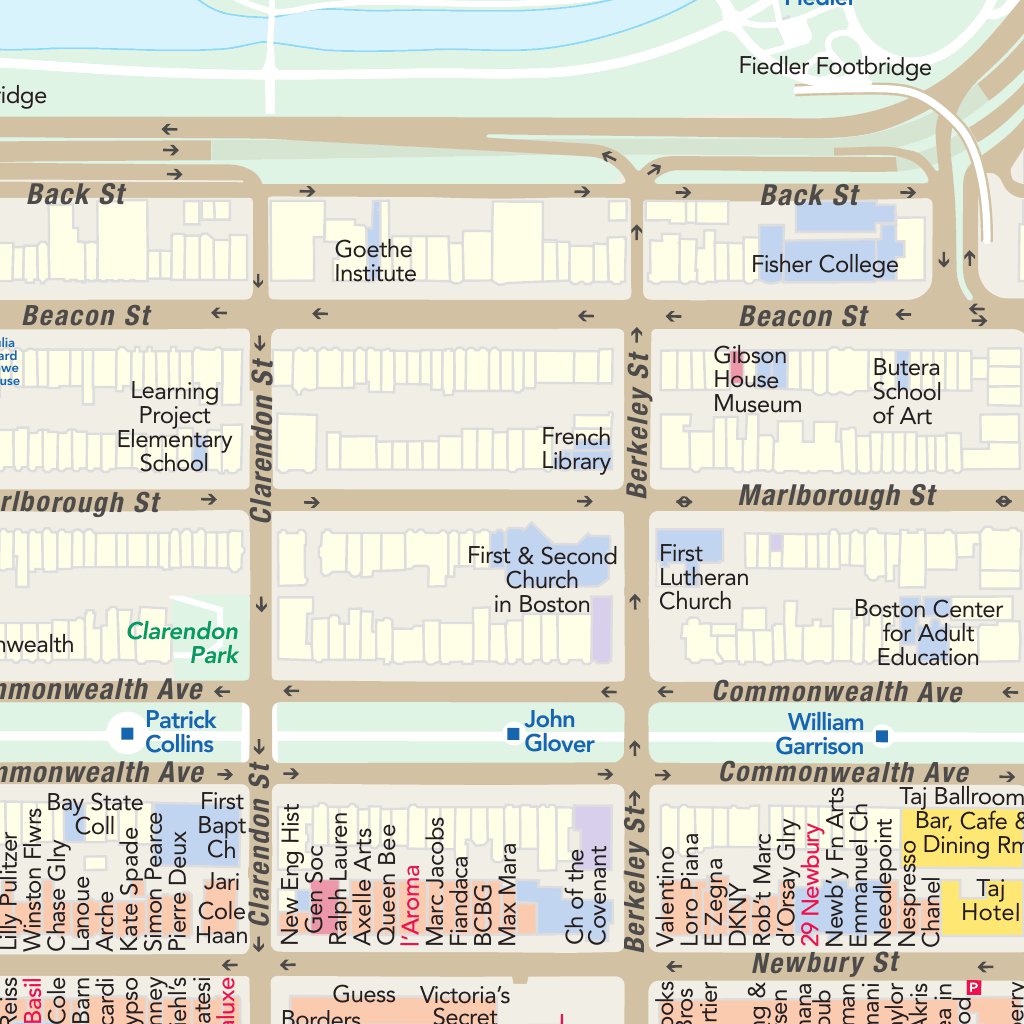 Downtown Boston Map by Hedberg Maps, Inc. | Avenza Maps