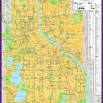 Hedberg Maps Minneapolis Walking Routes for Youth Map digital map