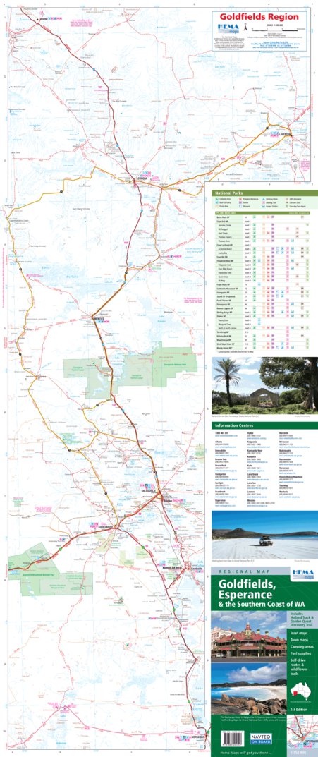 Goldfields Region Color Hema - Goldfields Region Map by Hema Maps | Avenza Maps