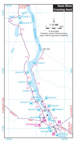 Hema Maps Hema - Lakefield National Park - Hann River Crossing digital map