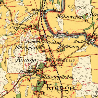 Historiska GIS-kartor 36-Köinge digital map