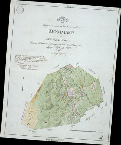 Historiska GIS-kartor M36-4.4 Domarp digital map