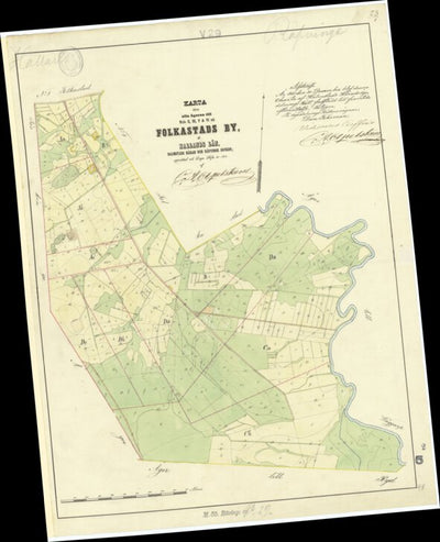 Historiska GIS-kartor M50-5.2 Folkastad digital map