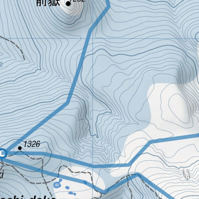 HokkaidoWilds.org Hakkoda-zan Ski Touring Map A (Aomori Prefecture, Japan) digital map