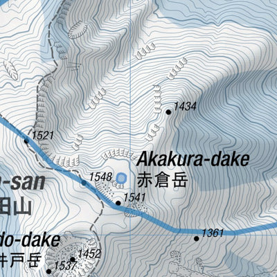 HokkaidoWilds.org Hakkoda-zan Ski Touring Map A (Aomori Prefecture, Japan) digital map