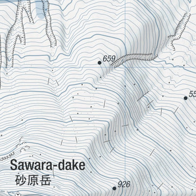 HokkaidoWilds.org MAP 2/2 - Komagatake Akai-kawa Route Ski Touring (Hokkaido, Japan) digital map