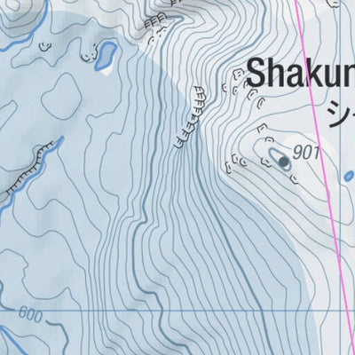 HokkaidoWilds.org Shakunage-dake South Face Ski Touring (Hokkaido, Japan) digital map