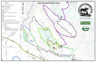 Horse Council BC Horse Council BC Belle Mountain Trails Robson valley digital map