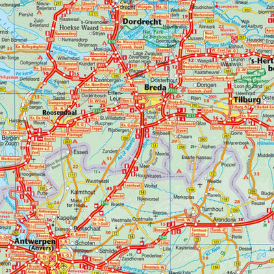 Huber Kartographie GmbH Benelux 1 : 600.000 digital map