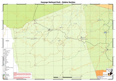 Hungwe Industries Robins Camp, Hwange National Park digital map