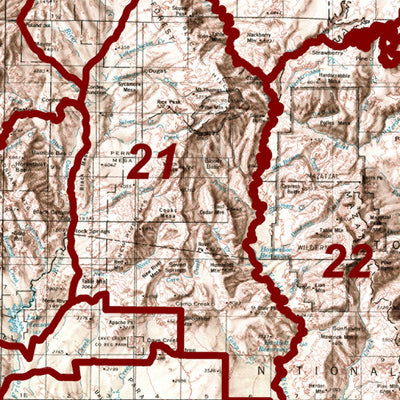 HuntData LLC Arizona Unit Map PDF Maps 2015 digital map