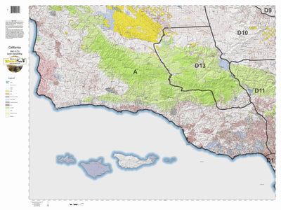 HuntData LLC California Deer Hunting Zone A(5) Map digital map