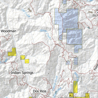 HuntData LLC California Deer Hunting Zone B1(S) Map digital map