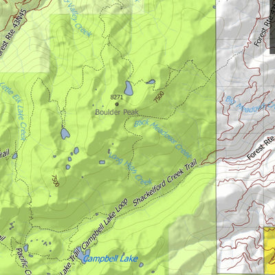 HuntData LLC California Deer Hunting Zone B6 Map digital map