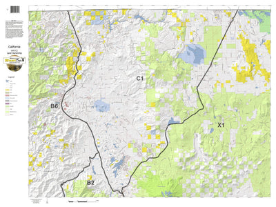 HuntData LLC California Deer Hunting Zone C1 Map digital map