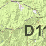 HuntData LLC California Deer Hunting Zone D11 Map digital map
